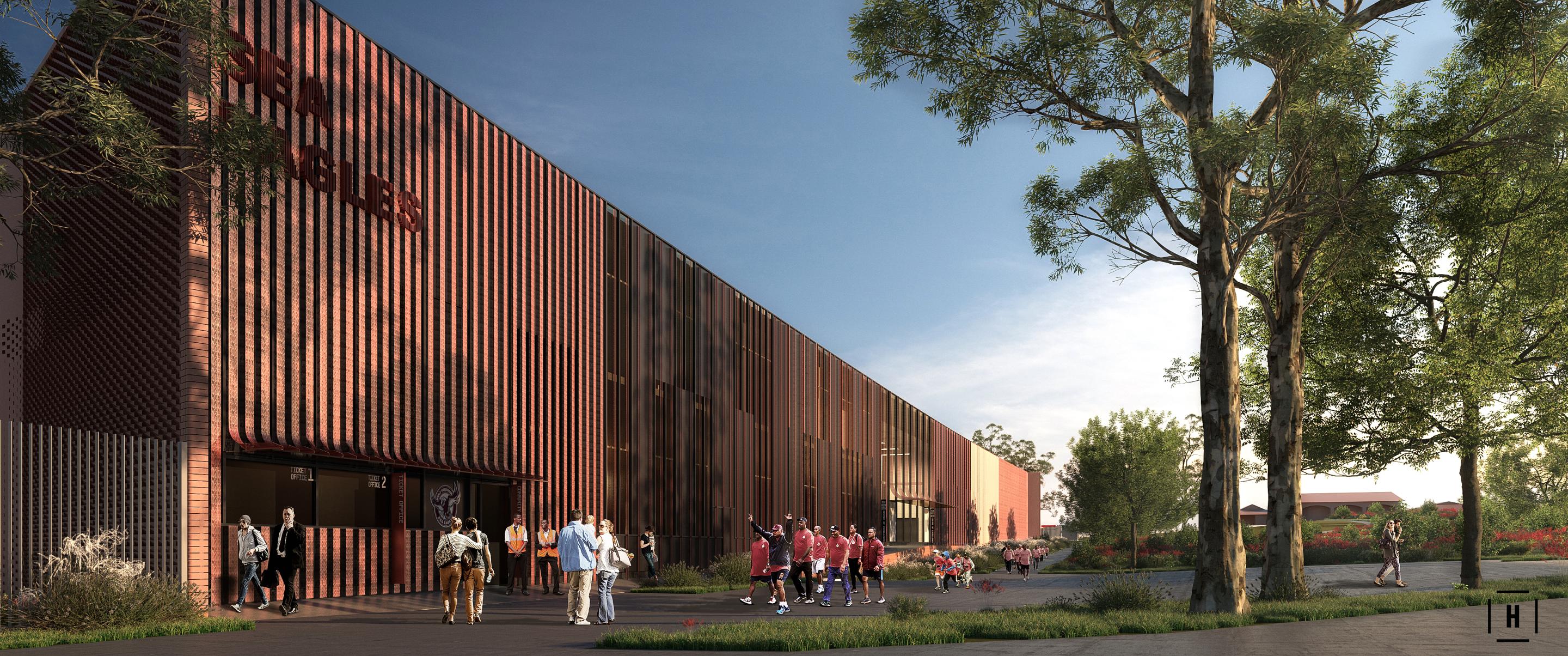 Manly Warringah Sea Eagles Centre facade